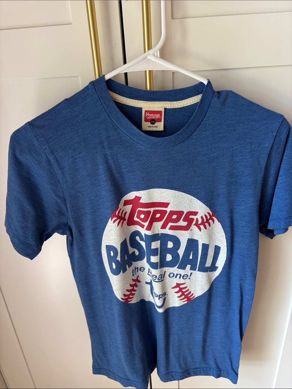 Homage Topps baseball tee size XS